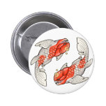 Kohaku dunkleosteus koi button
