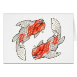 Kohaku dunkleosteus koi card