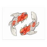 Kohaku koi postcard