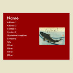 Koi (Carp) - Hiroshige's Japanese Fish Print business cards