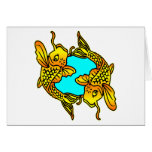 Koi, Carp, Pisces Card