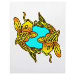 Koi, Carp, Pisces Letterhead Design