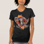 Koi Fish Chrome Swim Black Tee