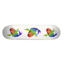 Koi Fish Custom Skate Board