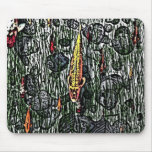 koi fish mouse pad