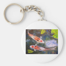 Koi Fish Pond Keychains