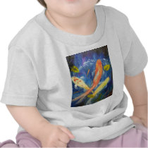 Koi Fish Swimming in Pond Tee Shirts