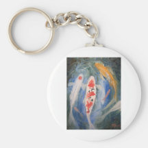 Koi Fish Swimming Key Chain
