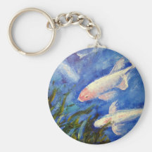 Koi Fish Underwater Key Chain