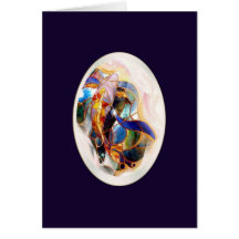 Koi in A Drop Dreaming New Baby Greeting Card