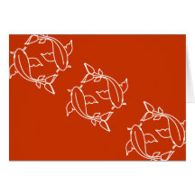 Koi Lines Greeting Card