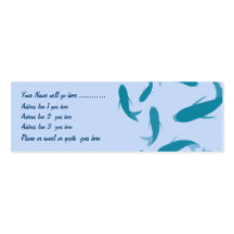 Koi on Blue Business Card
