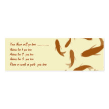 Koi on Yellow Business Card