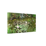Koi Pond Stretched Canvas Print