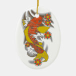 Koi Tattoo Christmas Tree Ornament