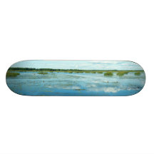 Kokemaki River Delta in Halssi Meri Pori Finland Skateboard