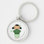 Kokeshi Star Keychain