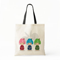 Kokeshi Triplets Tote Tote Bags