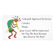 Kokopelli Approved Rocker!- Bussiness Card Personalized Photo Card