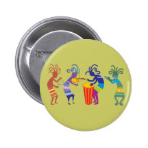 Kokopelli Buttons