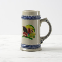 Kokopelli Climbing Stairs to Sun Mug