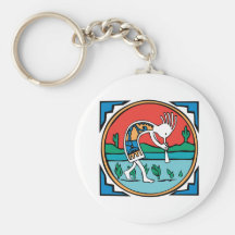 Kokopelli Colour Keychain