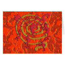 Kokopelli: Fiery Dance - Note Card cards