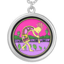 Kokopelli, Flute Player of the Desert Necklace