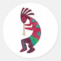 Kokopelli Original design! Round Sticker