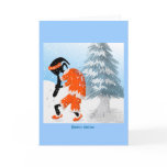 Kokopelli Santa Claus Card
