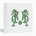 kokopelli soccer design 3 ring binders