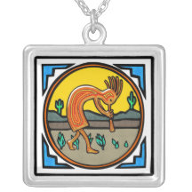 Kokopelli Sterling Silver Necklace