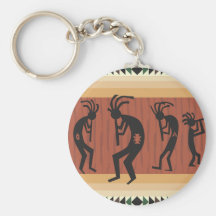 Kokopelli Tribal Design Keychain