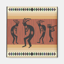 Kokopelli Tribal Design Magnets