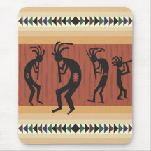 Kokopelli Tribal Design Mousepad