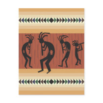 Kokopelli Tribal Design Postcards