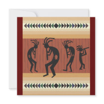 Kokopelli Tribal Invitation Designs