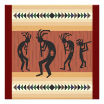Kokopelli Tribal Invitation Designs invitations