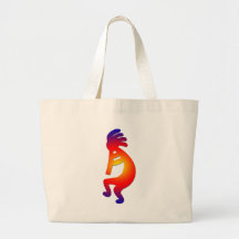kokopelli vivid tote bag