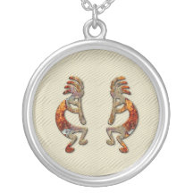 "Kokopelli's Flute"  Sterling Silver Necklace