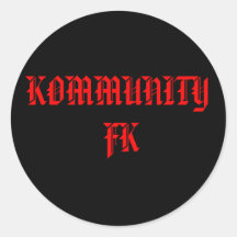 KOMMUNITY FK 'STICKER'...STICK IT!!