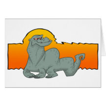Komodo Dragon Greeting Card
