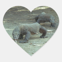 Komodo Dragon Heart Sticker