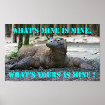 Komodo Dragon Print