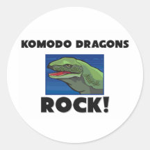 Komodo Dragons Rock Sticker