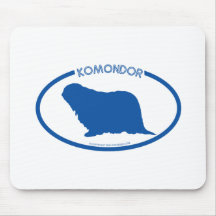 Komondor Silhouette Mousepad