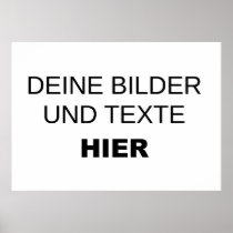 Komplett selbst gestaltetes Poster, Fotodruck