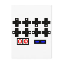 Konami Contra Code Post Card