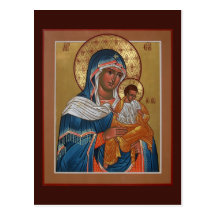 Konevitsa Mother of God Prayer Card Post Cards