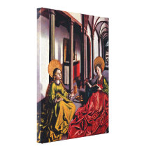 Konrad Witz - StCatherine and Mary Magdalene Stretched Canvas Prints